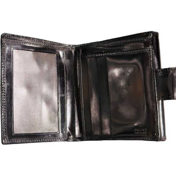 GUCCI Patent Leather Wallet w/ COA - Picture 7 of 11